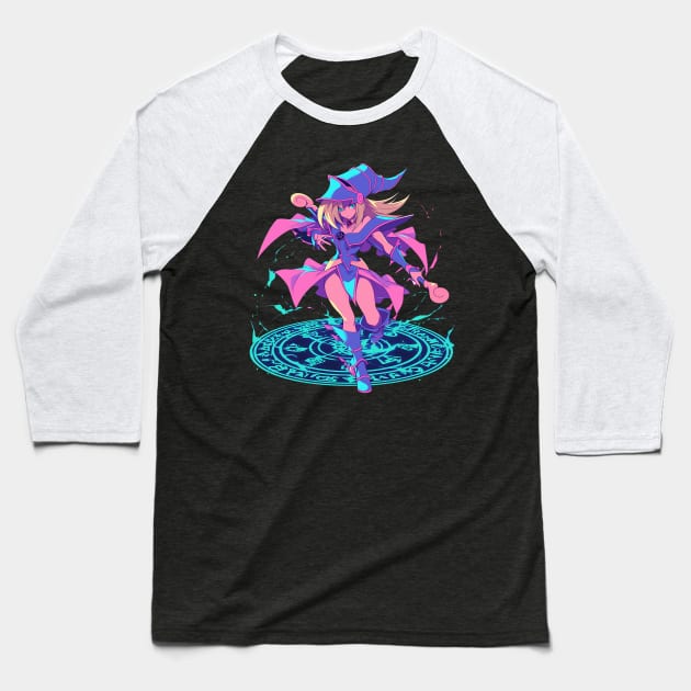 dark magician girl Baseball T-Shirt by StevenBag